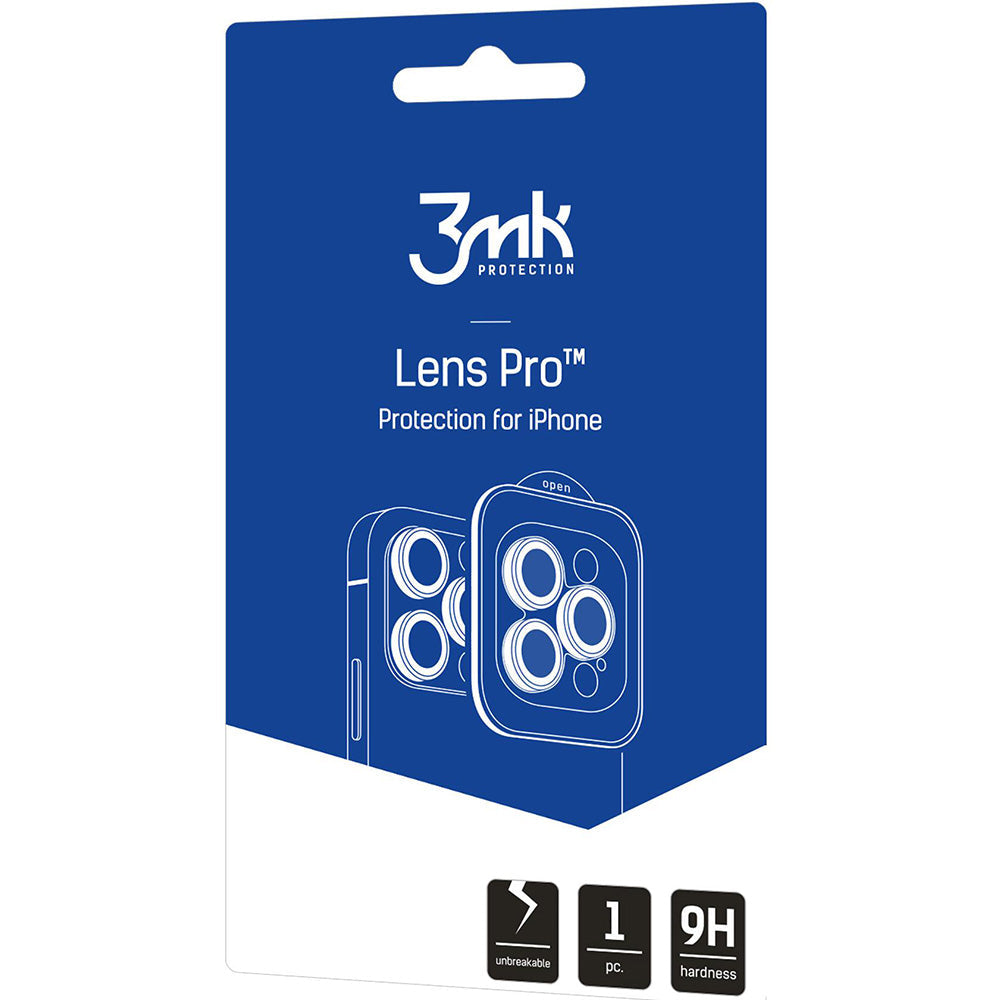 Objektivschutz für iPhone 17, 3mk Lens Protection Pro, Schwarz
