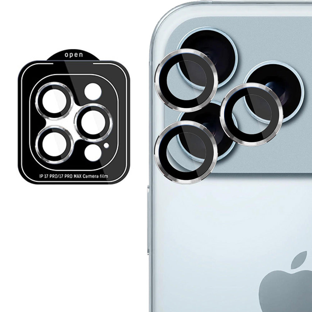 Objektivschutz für iPhone 17 Pro Max / 17 Pro, 3mk Lens Protection Pro, Silbern