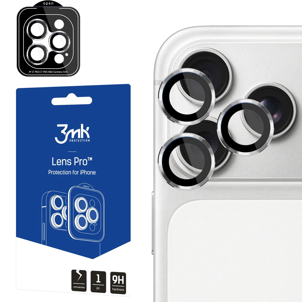Objektivschutz für iPhone 18 Pro / Max, 3mk Lens Protection Pro, Silbern (1/8)