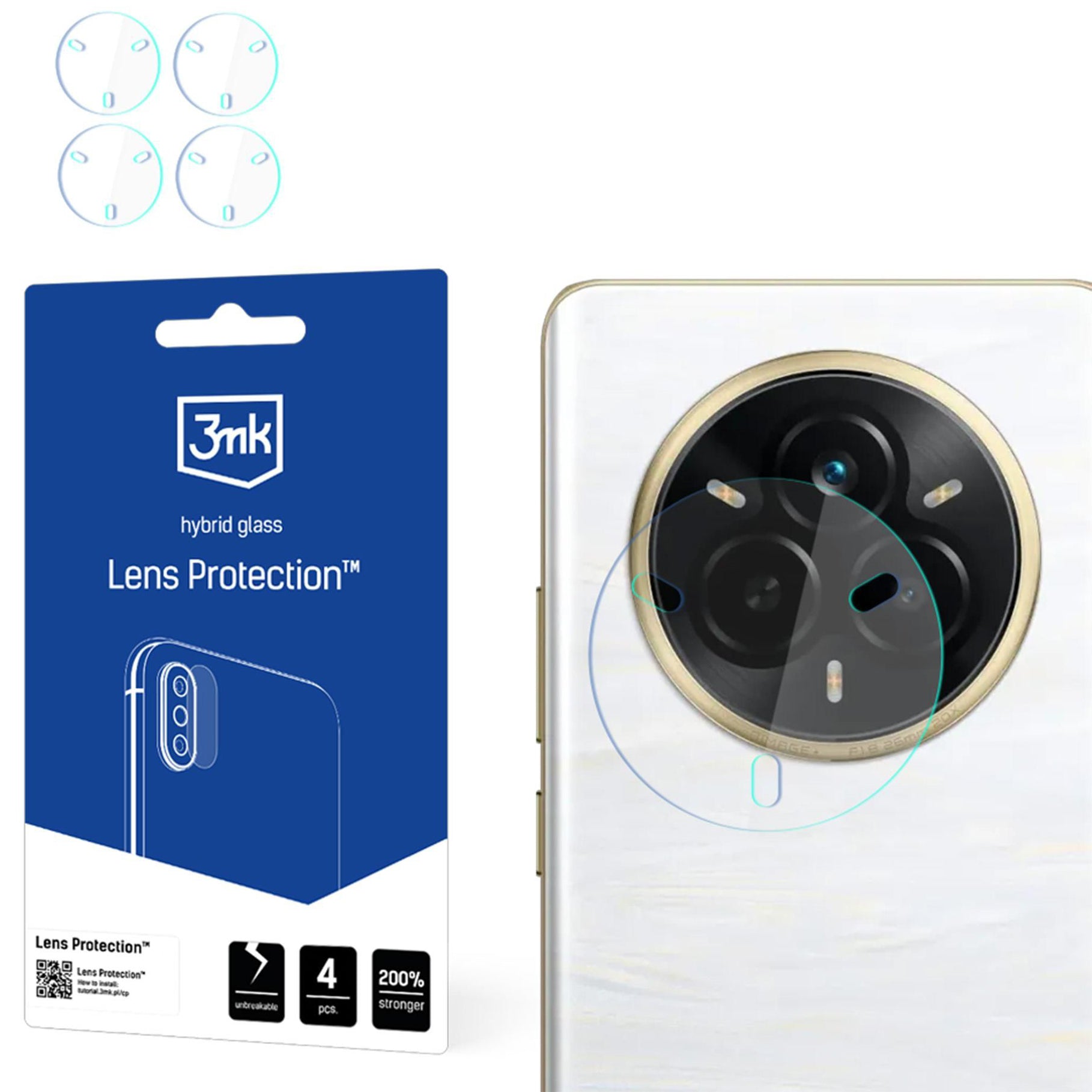 Objektivschutz für Realme 14 Pro, 3mk Lens Protection, 4 Sätze