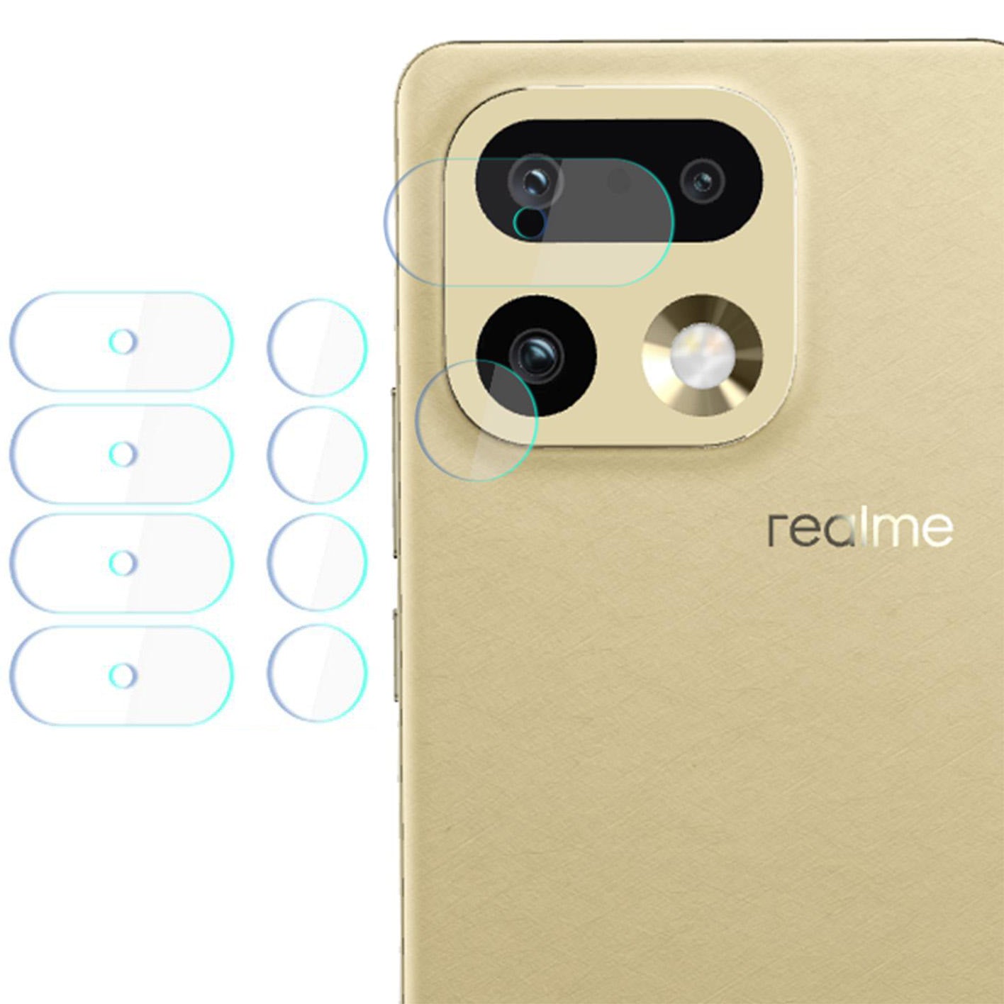 Objektivschutz für Realme 16 Pro 5G, 3mk Lens Protection, 4 Sätze