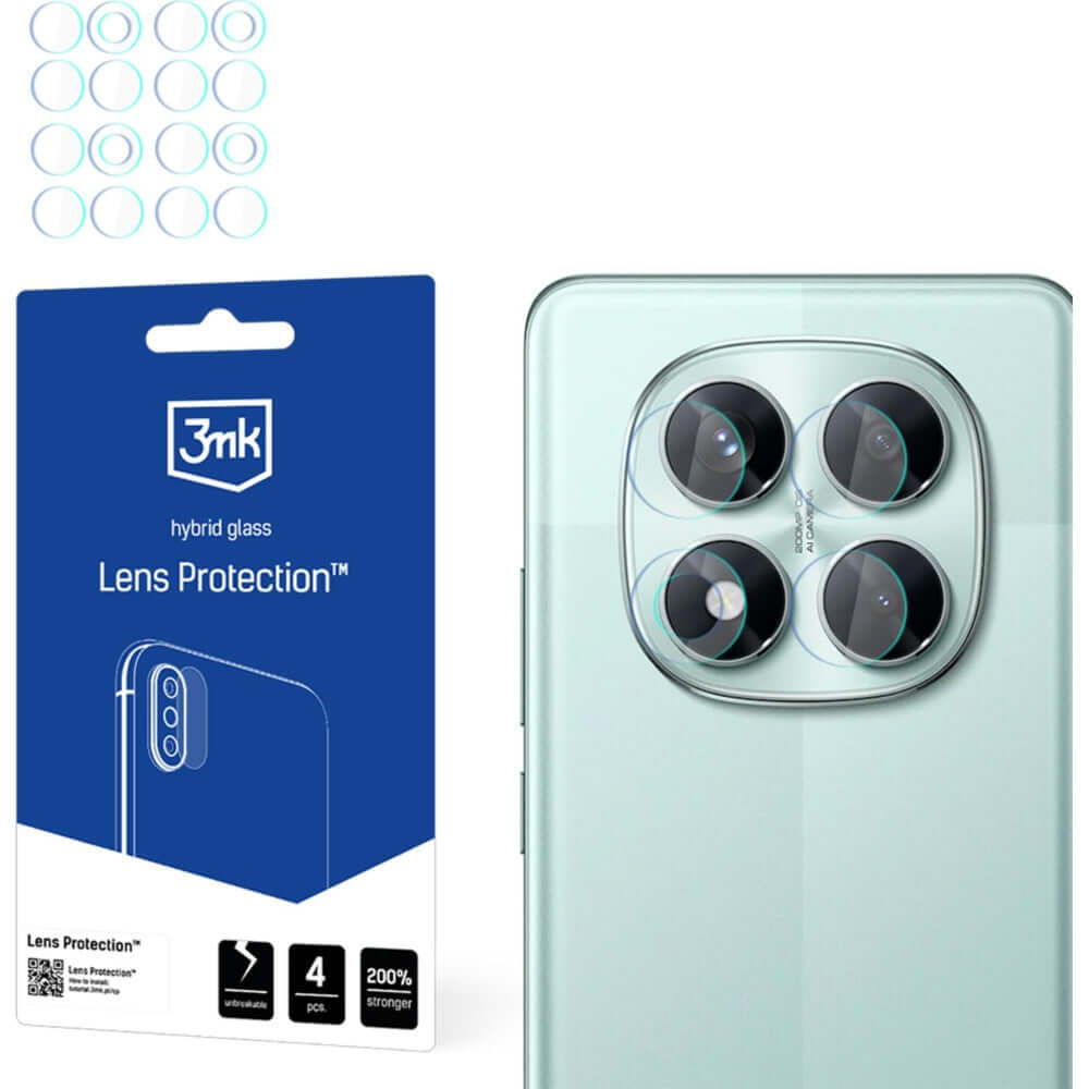 Objektivschutz für Xiaomi Redmi Note 14 Pro 5G, 3mk Lens Protection, 4 Sätze