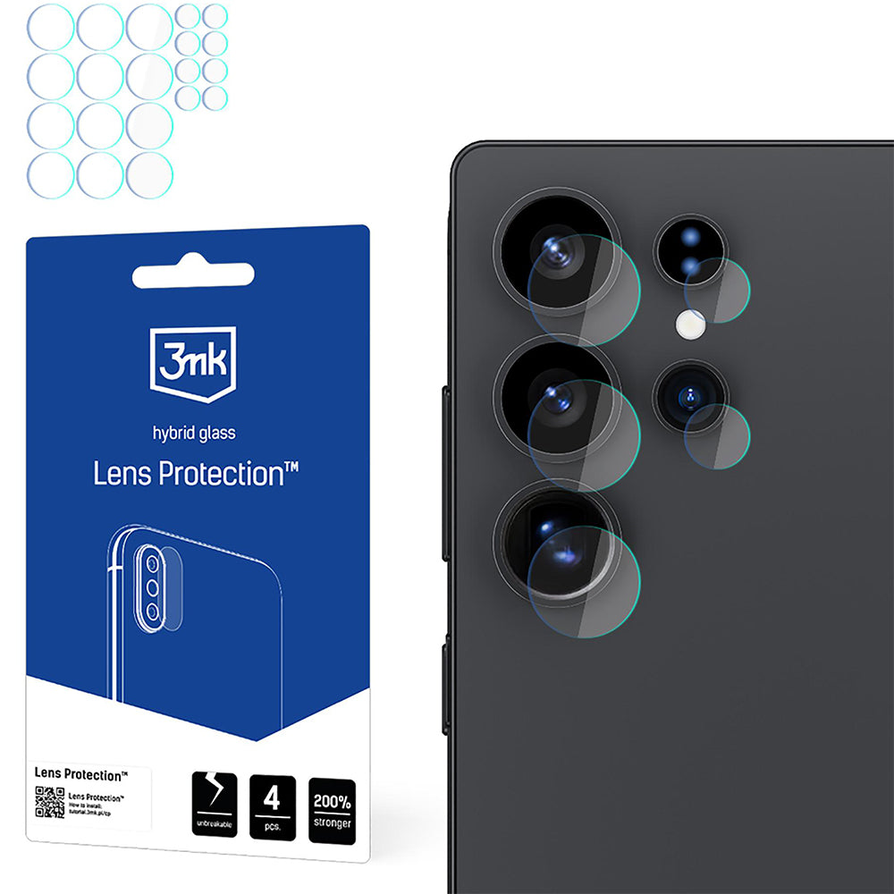 Objektivschutz für Samsung Galaxy S25 Ultra, 3mk Lens Protection, 4 Sätze