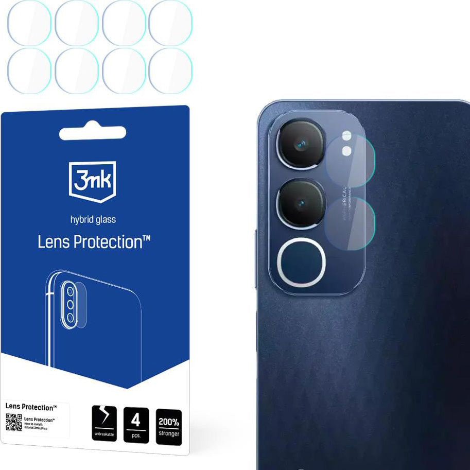 Objektivschutz für Vivo Y19s, 3mk Lens Protection, 4 Sätze
