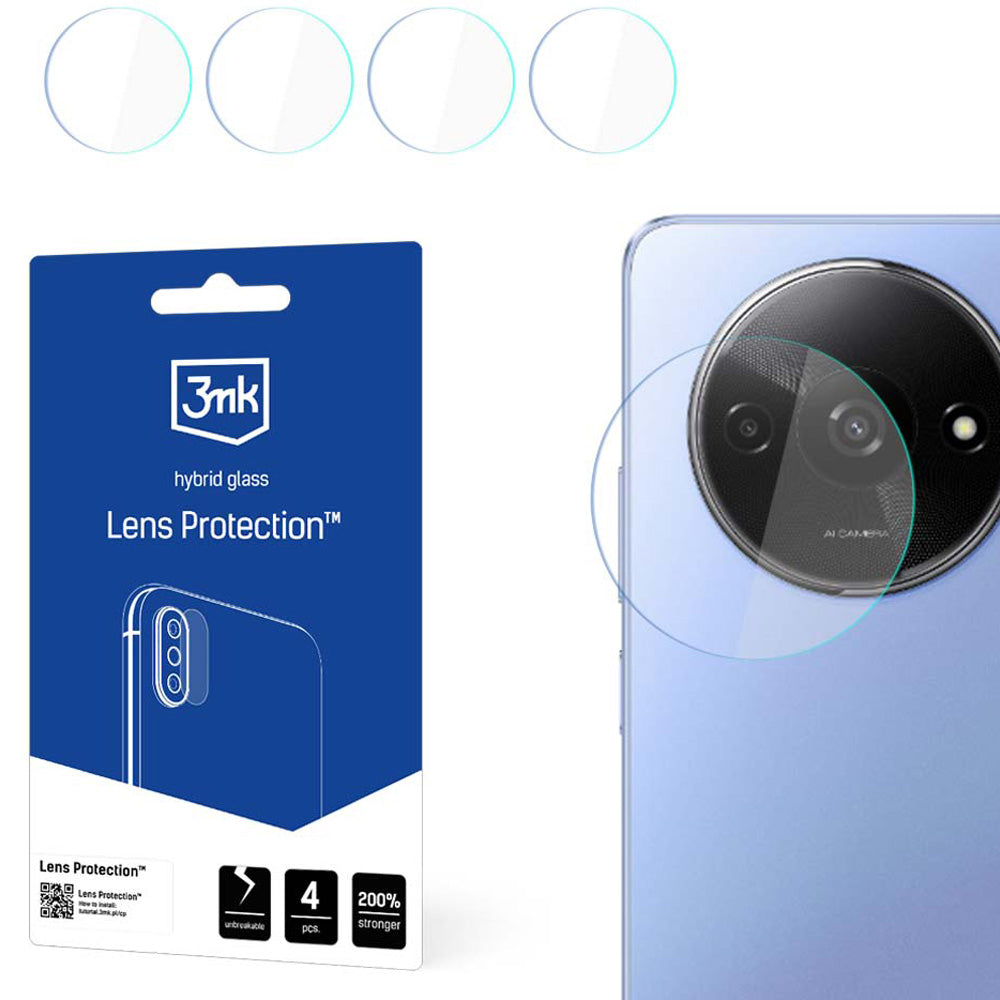 Objektivschutz 3mk Lens Protection für Redmi A3, 4 Sätze