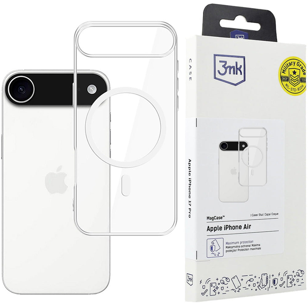 Handyhülle für iPhone Air, 3mk MagCase mit MagSafe, Transparent