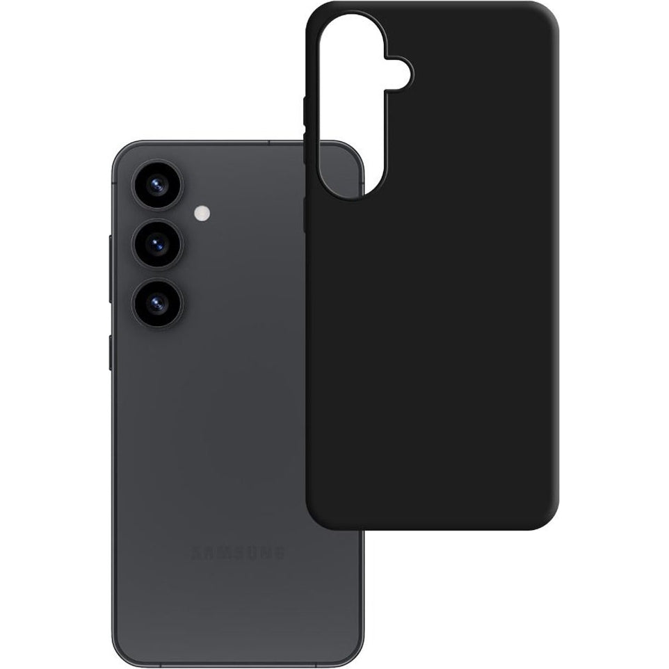 Handyhülle für Samsung Galaxy S25, 3mk Matt Case, mattes Schwarz