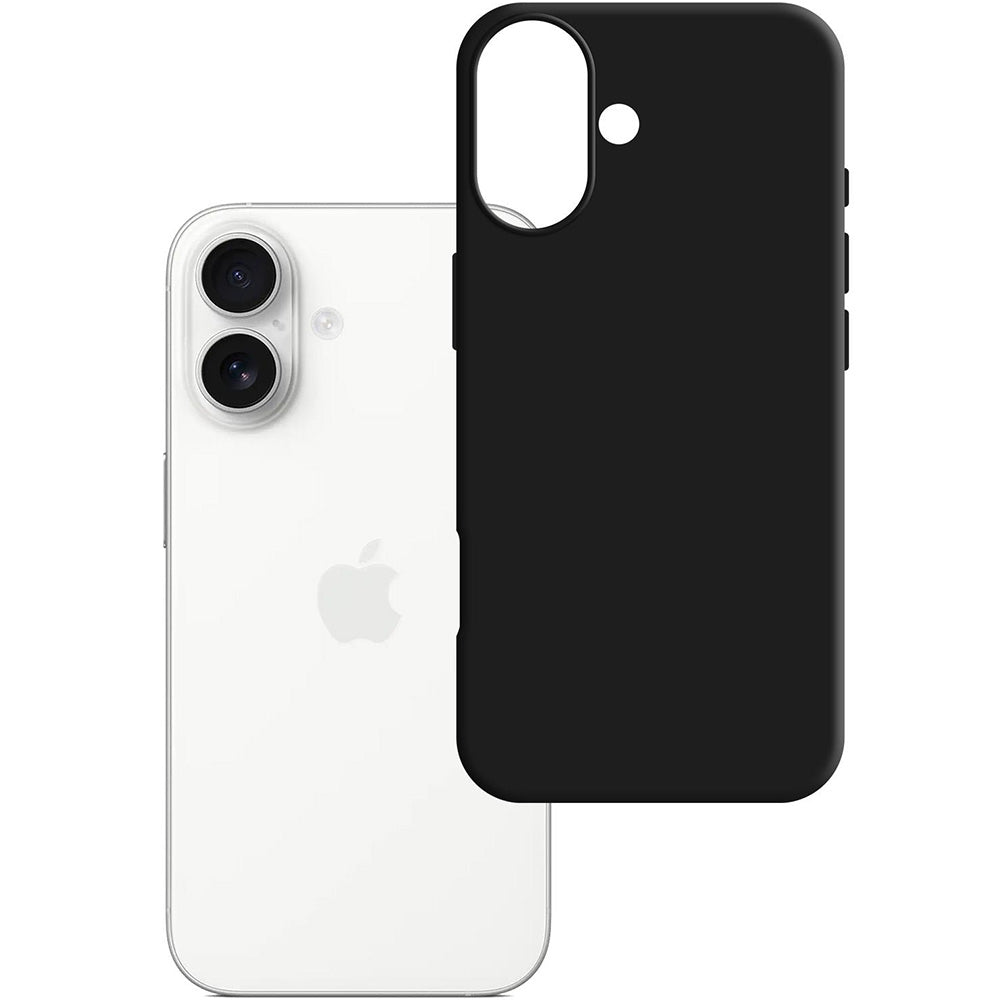 Handyhülle für iPhone 17, 3mk Matt Case, Schwarz