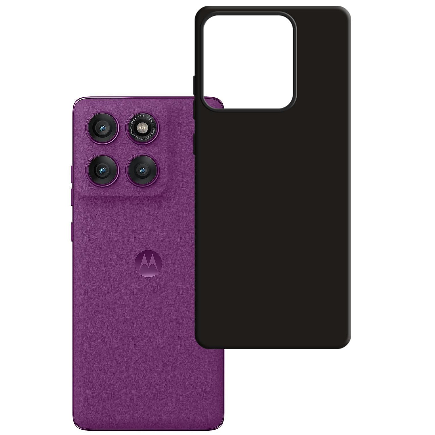 Handyhülle für Motorola Edge 60 Pro, 3mk Matt Case, Schwarz