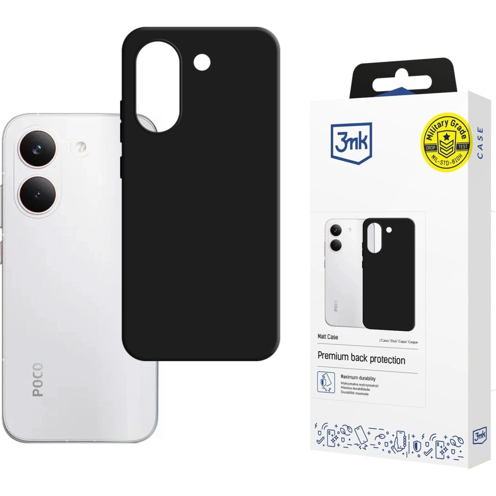 Handyhülle für POCO X8 Pro, 3mk Matt Case, mattes Schwarz