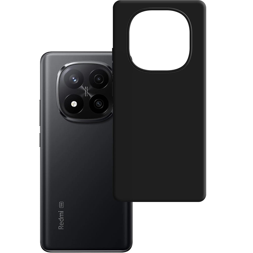 Handyhülle für Xiaomi Redmi Note 15 5G / 4G, 3mk Matt Case, Mattes Schwarz