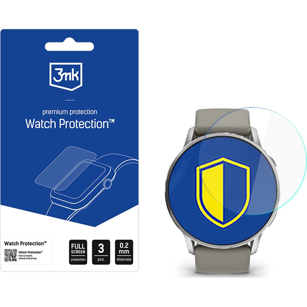 Schutzfolie für Garmin Venu 4 45 mm, 3mk Watch Protection ARC, 3 Stück