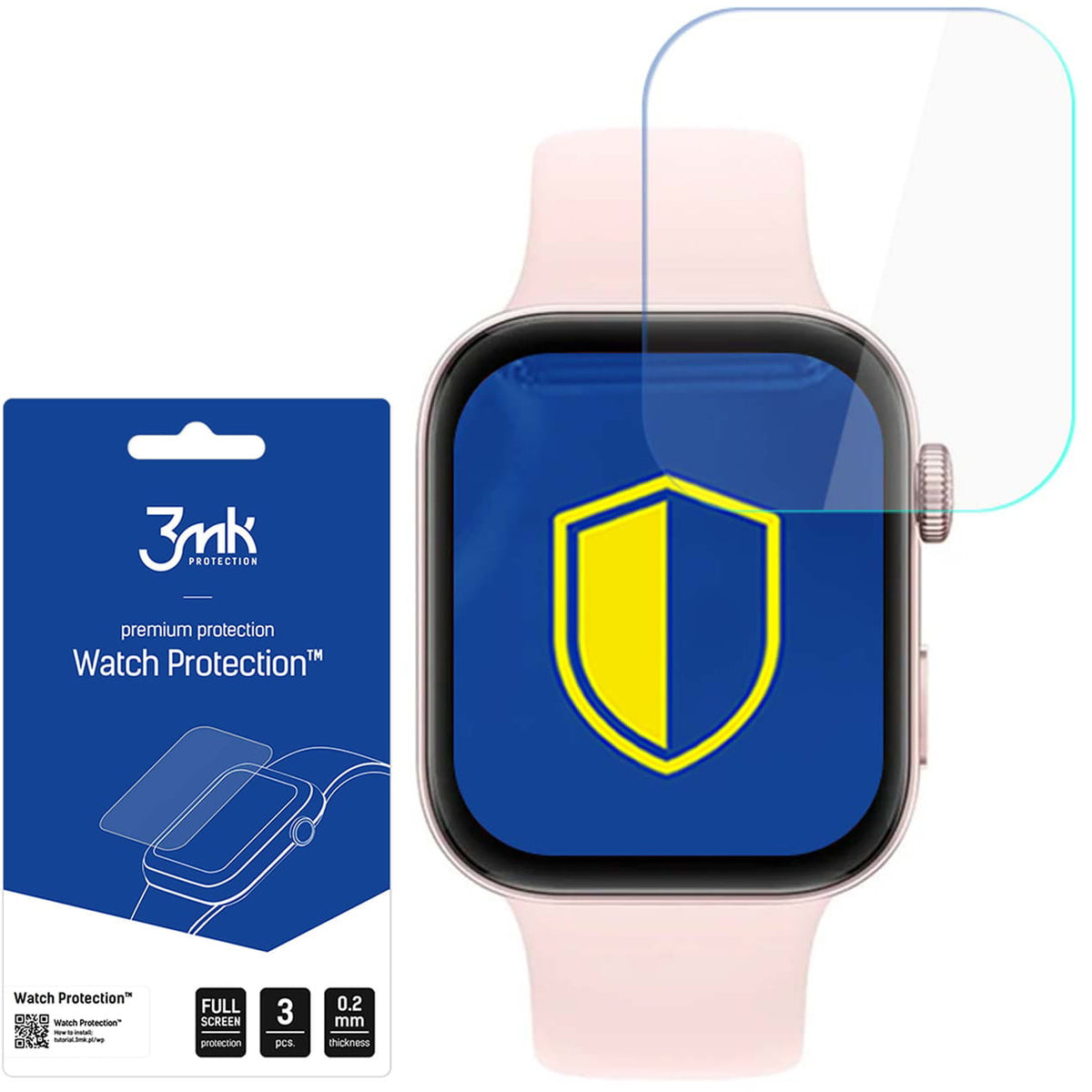Schutzfolie für Huawei Watch Fit 3, 3mk Watch Protection, 3 Stück