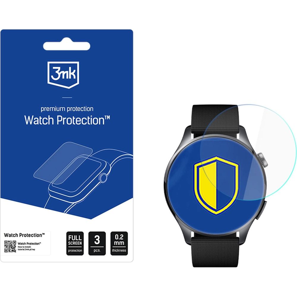 Hybridglas für Xiaomi Watch 5, 3mk Watch Protection, 3 Stück