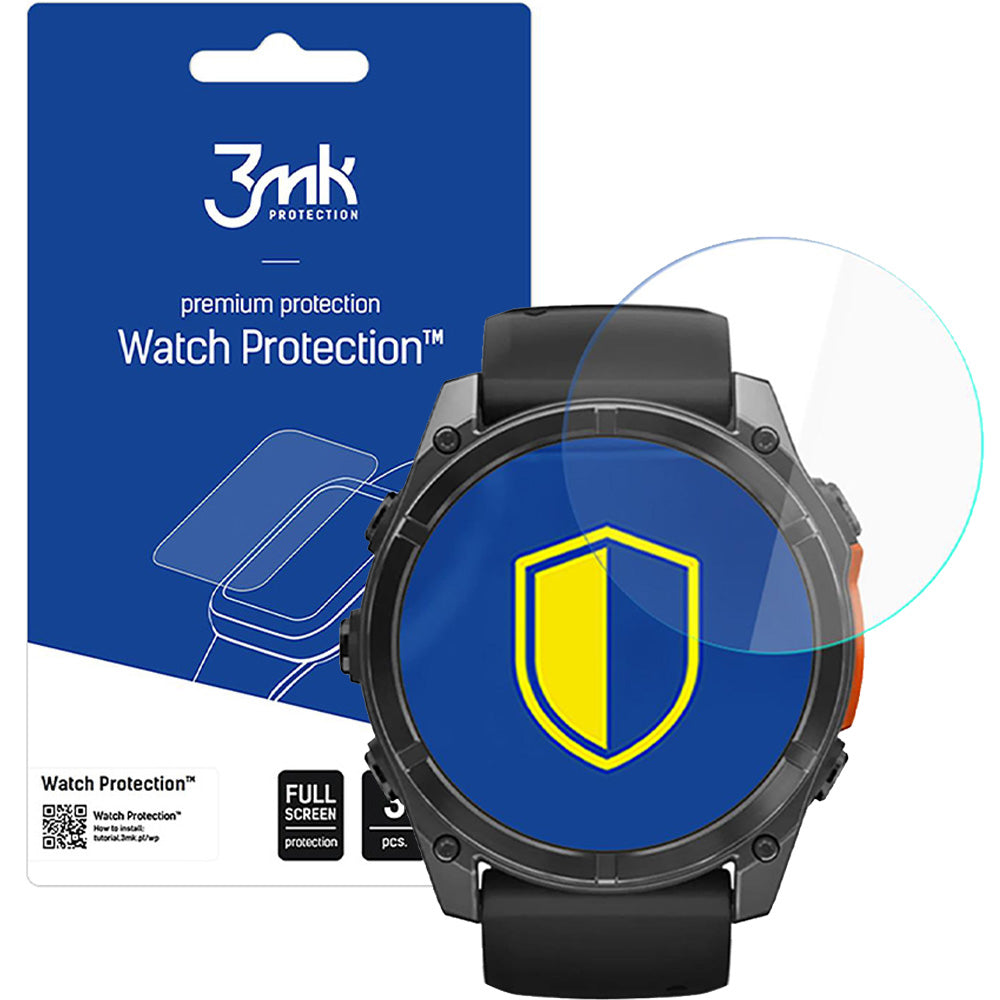 Hybridglas für Garmin Fenix 8 AMOLED 51 mm, 3mk Watch Protection, 3 Stück
