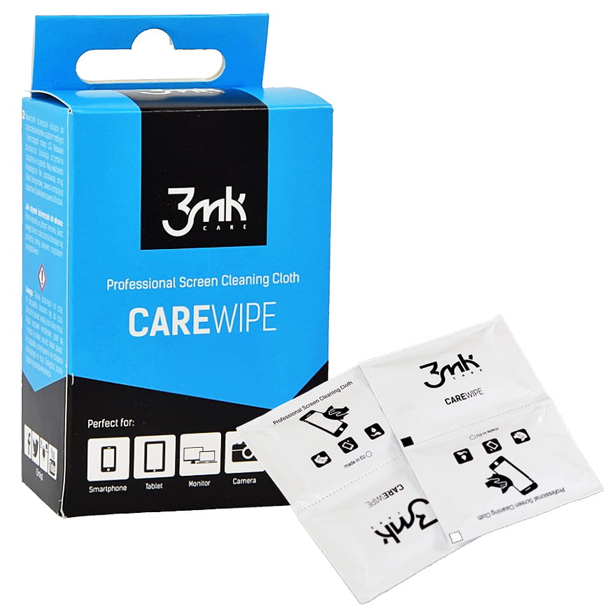 Feuchttücher für Bildschirme 3mk Care Wipe 24 Stück