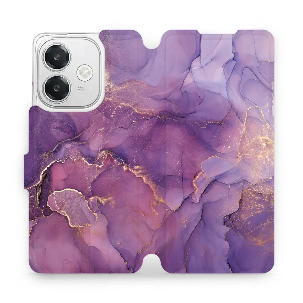 Handyhülle mit klappe für Oppo A40, Mobiwear Book, Violett