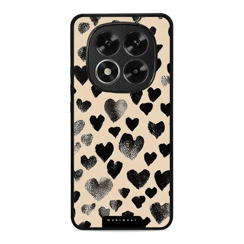 Handyhülle für Xiaomi Redmi Note 14 Pro 5G, Mobiwear Glossy Case, Beige Liebe