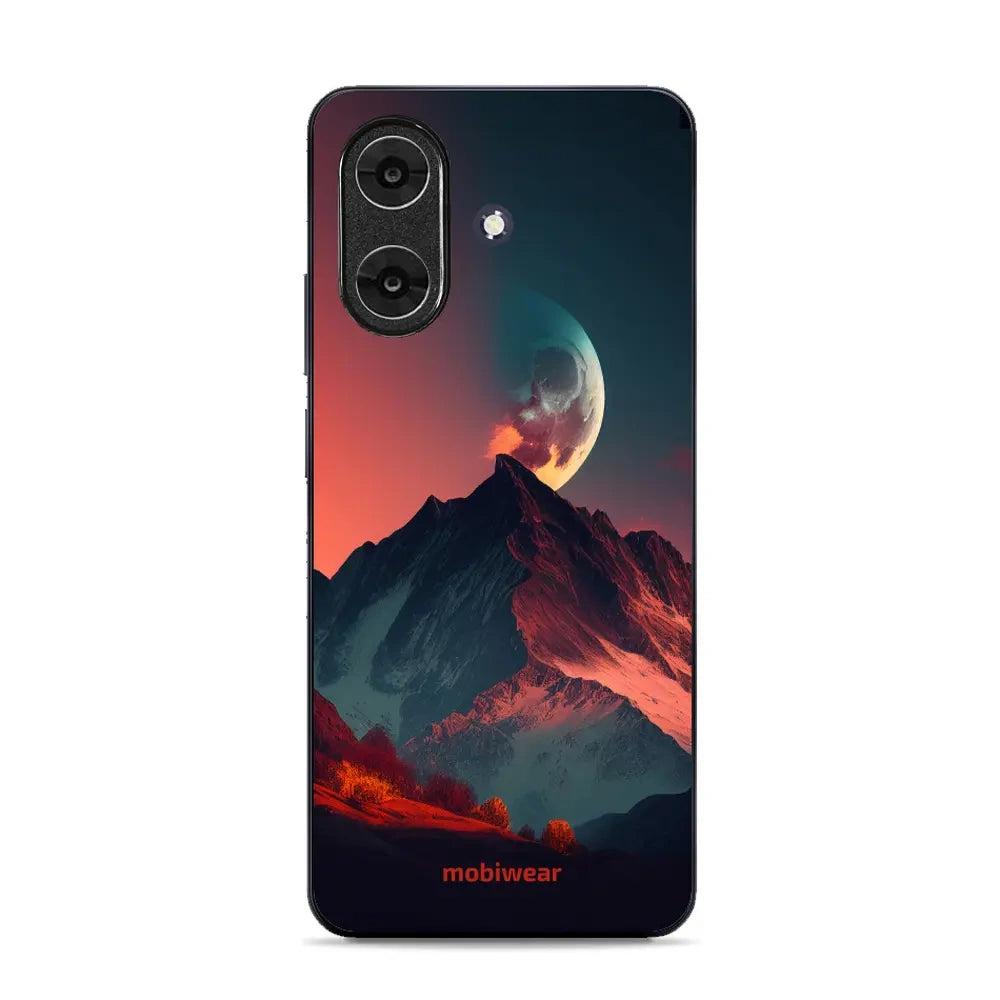 Handyhülle für Realme Note 60, Mobiwear Glossy Case, Gebirgsdämmerung