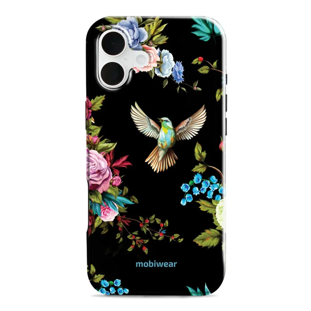 Handyhülle für iPhone 16 Plus, Mobiwear Elite Pro, Nachtkolibri