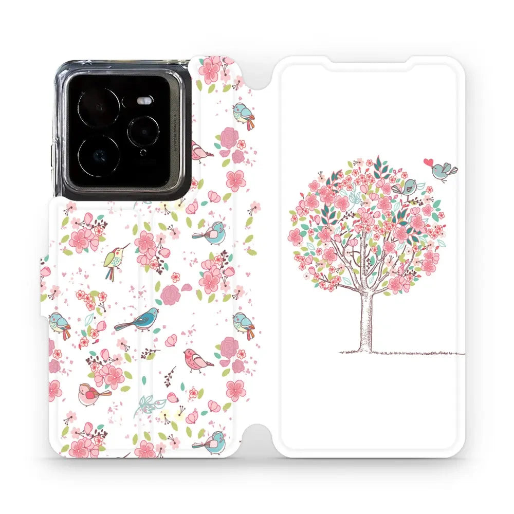 Handyhülle mit klappe für Realme GT 7 Pro, Mobiwear Book, Rosa Hain
