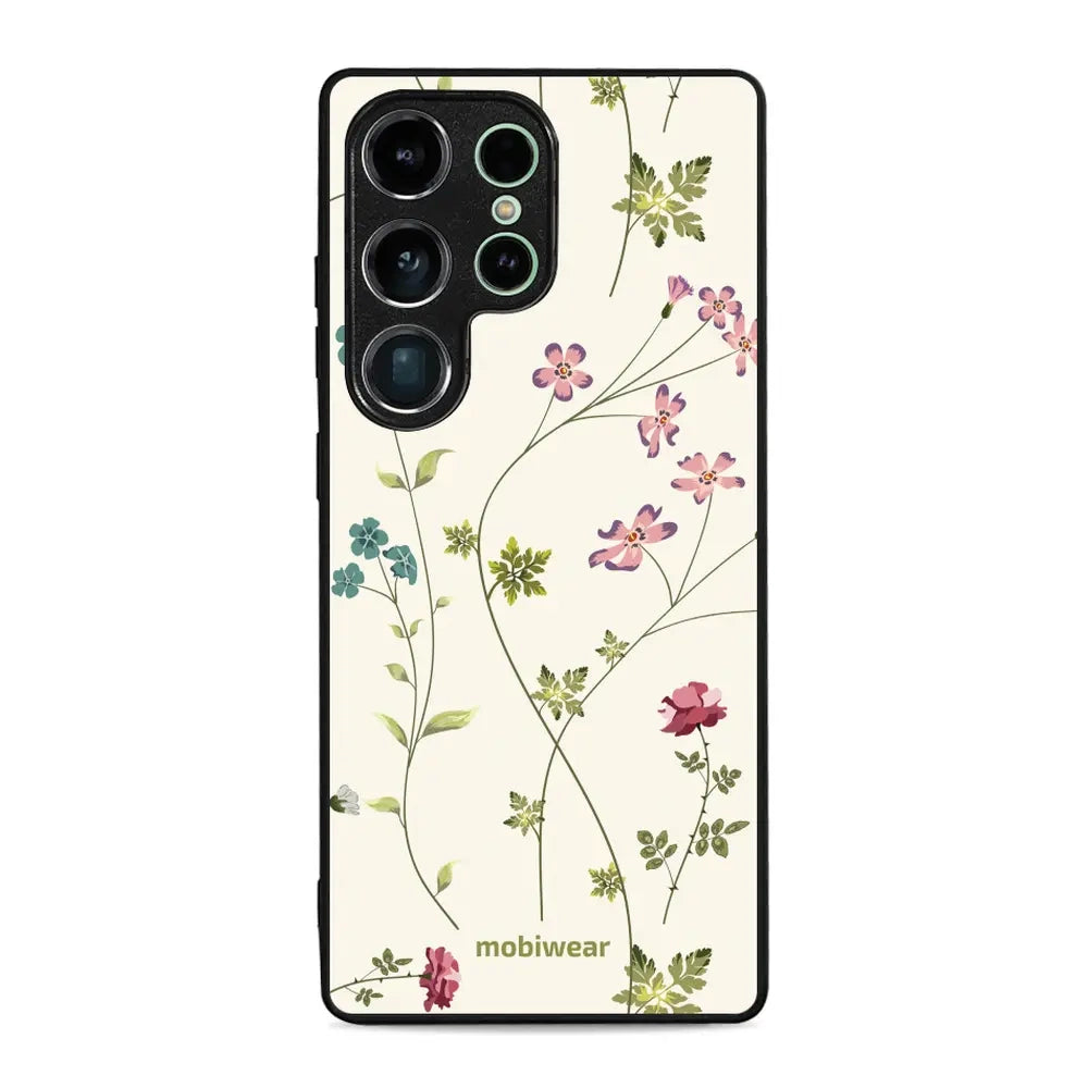Handyhülle für Galaxy S25 Ultra, Mobiwear Glossy Case, Idyllische Blüte