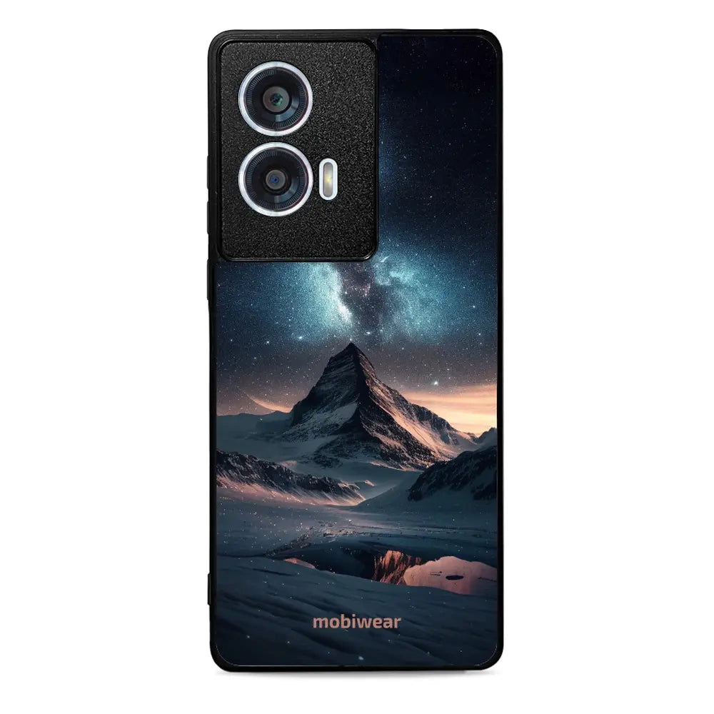 Handyhülle für Motorola Edge 50 Fusion, Mobiwear Glossy Case, Nachtberg