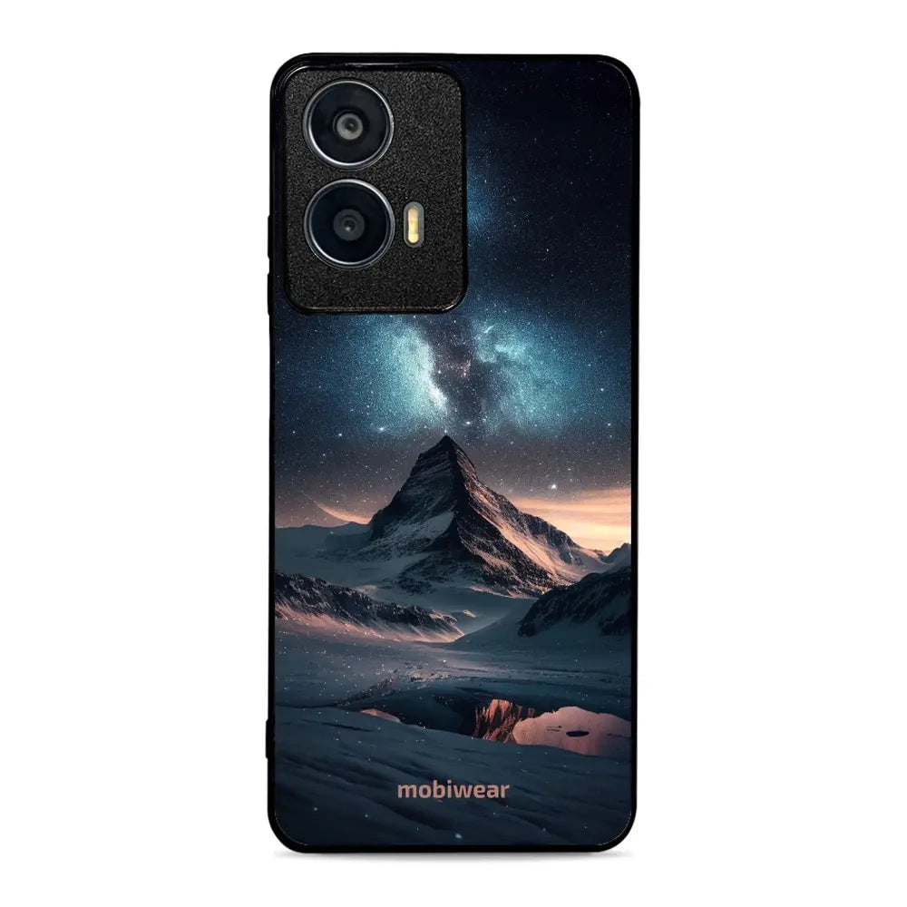 Handyhülle für Motorola Moto G04, Mobiwear Glossy Case, Nachtberg