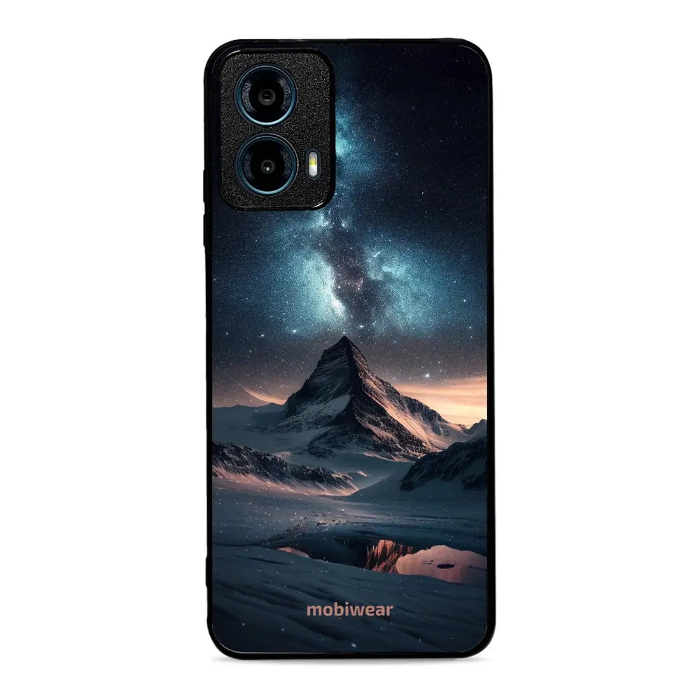 Handyhülle für Motorola Moto G34 5G, Mobiwear Glossy Case, Nachtberg