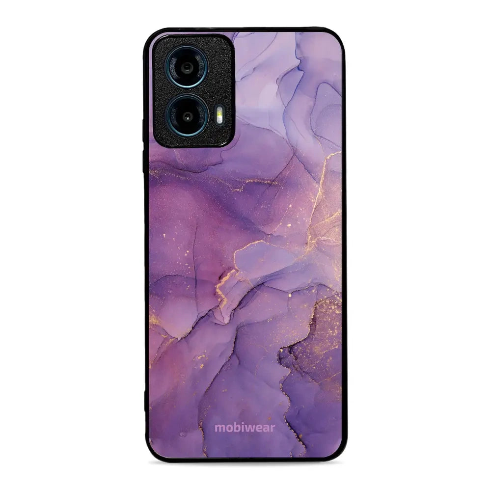 Handyhülle für Motorola Moto G34 5G, Mobiwear Glossy Case, Violett