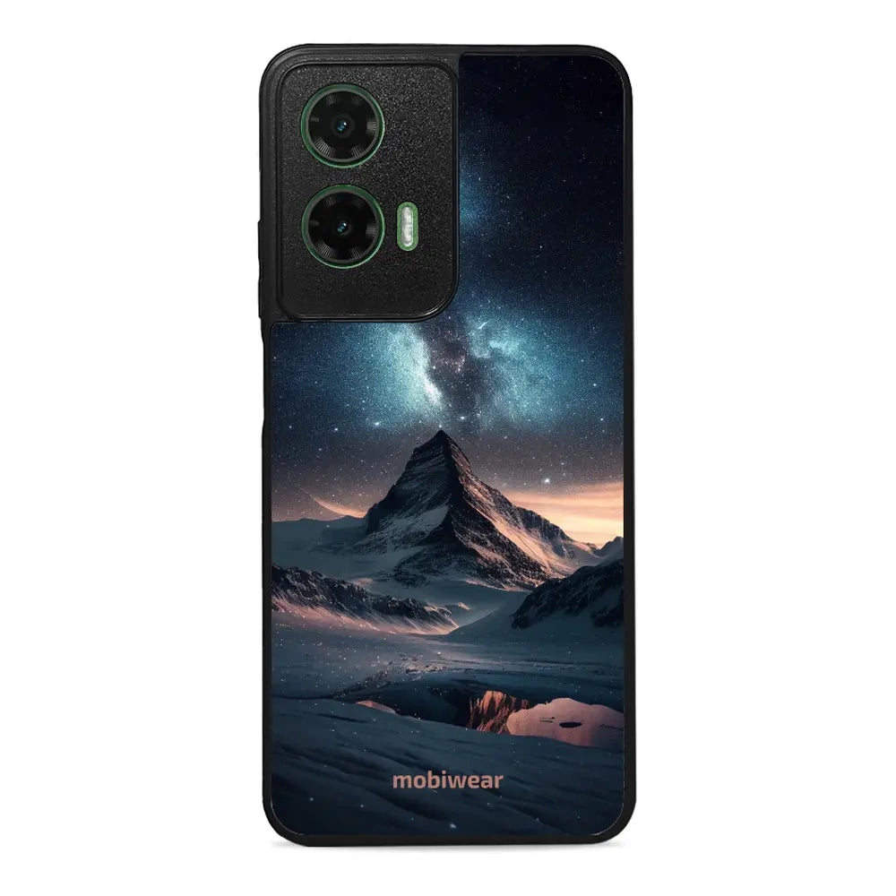 Handyhülle für Motorola Moto G35 5G, Mobiwear Glossy Case, Nachtberg
