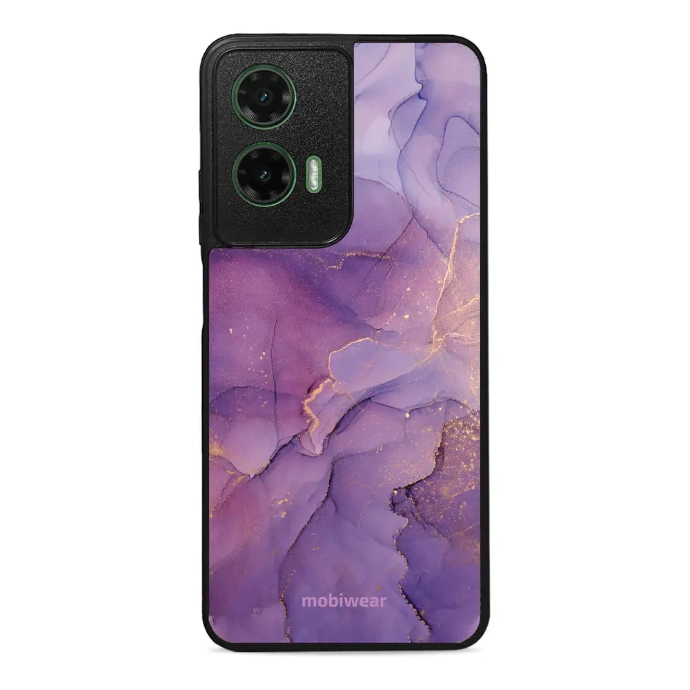 Handyhülle für Motorola Moto G35 5G, Mobiwear Glossy Case, Violett