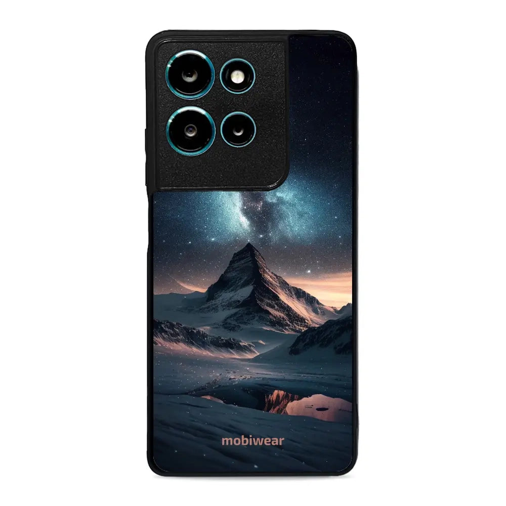 Handyhülle für Motorola Moto G75 5G, Mobiwear Glossy Case, Nachtberg
