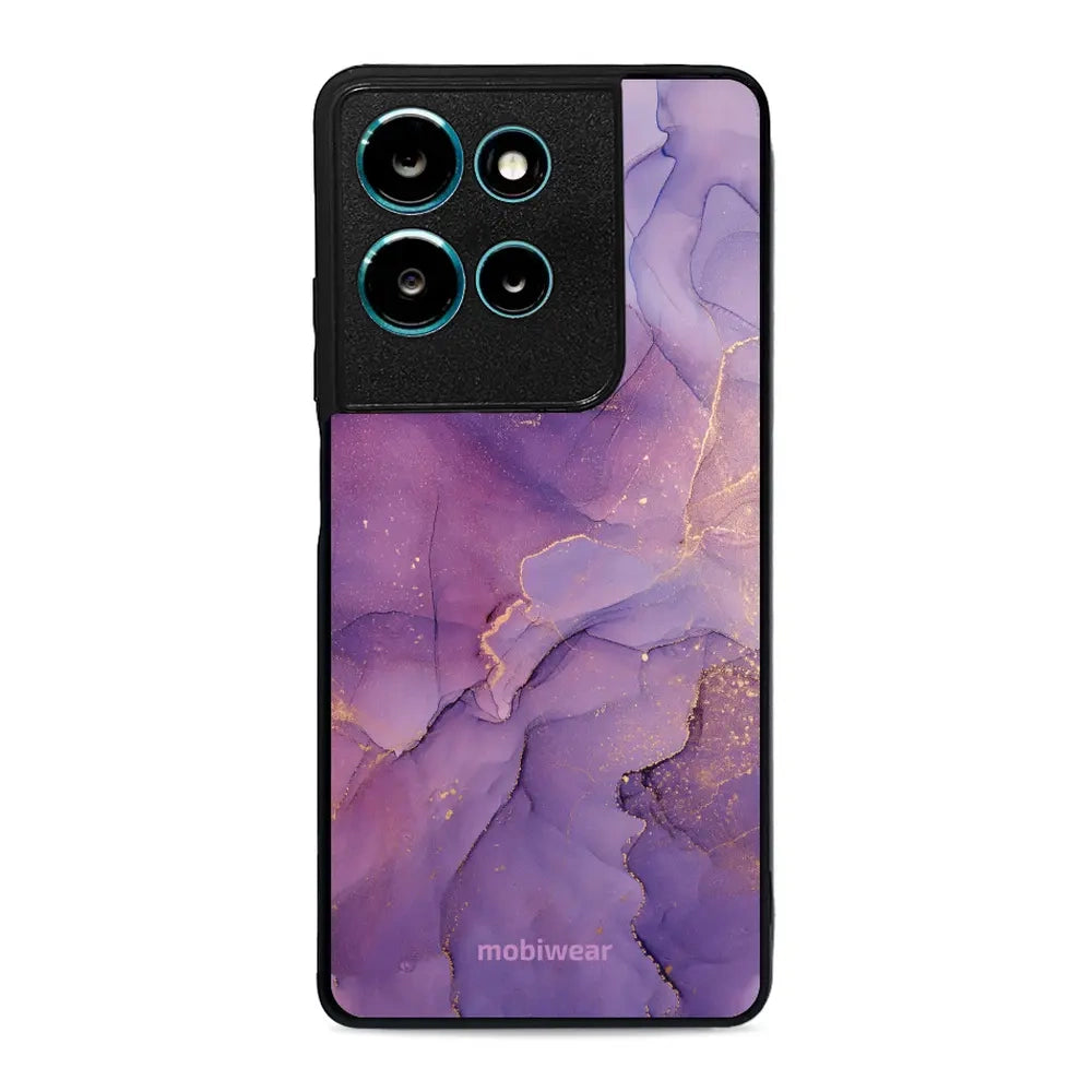 Handyhülle für Motorola Moto G75 5G, Mobiwear Glossy Case, Violett