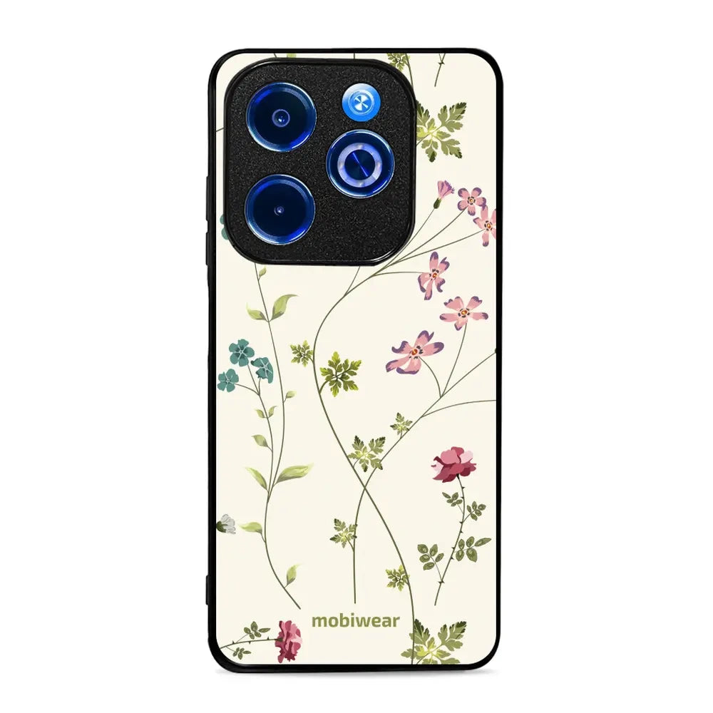 Handyhülle für Infinix Hot 40i, Mobiwear Glossy Case, Idyllische Blüte