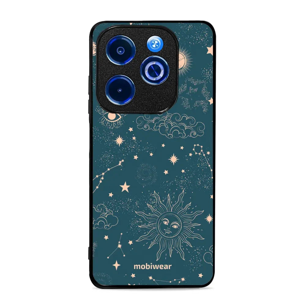 Handyhülle für Infinix Smart 8, Mobiwear Glossy Case, Astraler Staub