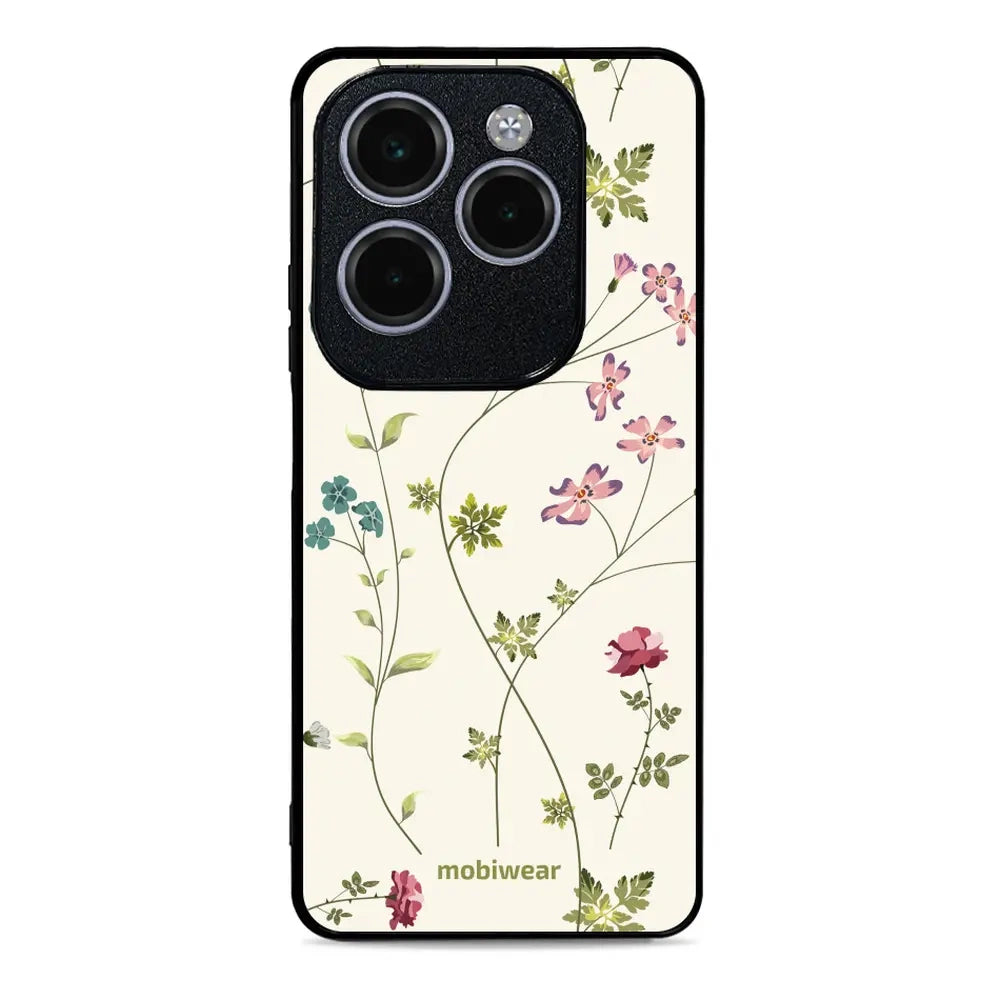 Handyhülle für Infinix Hot 40 Pro, Mobiwear Glossy Case, Idyllische Blüte