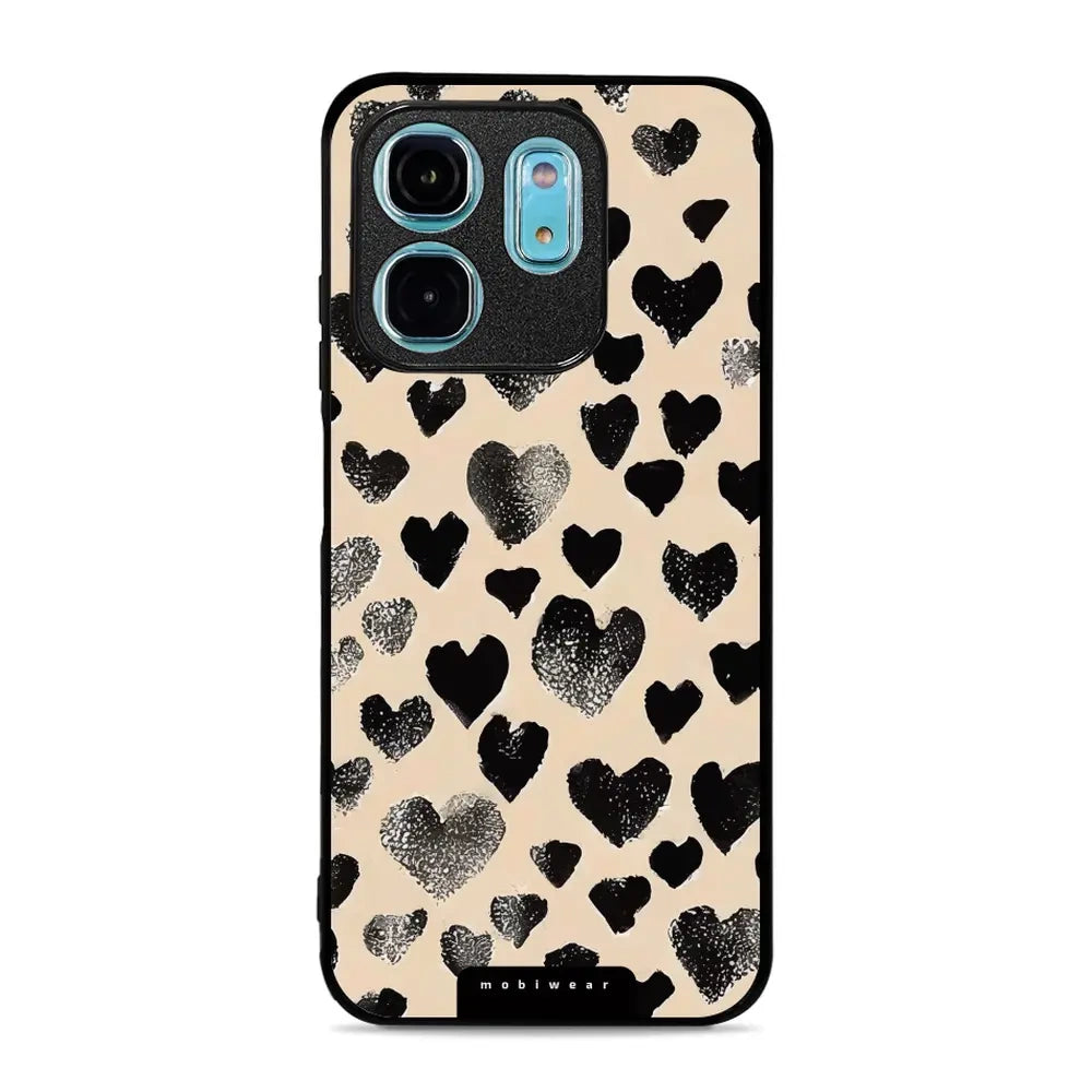 Handyhülle für Infinix Smart 9, Mobiwear Glossy Case, Beige Liebe