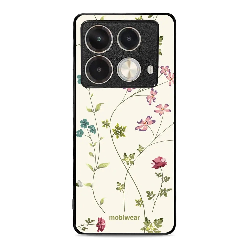 Handyhülle für Infinix Note 40, Mobiwear Glossy Case, Idyllische Blüte