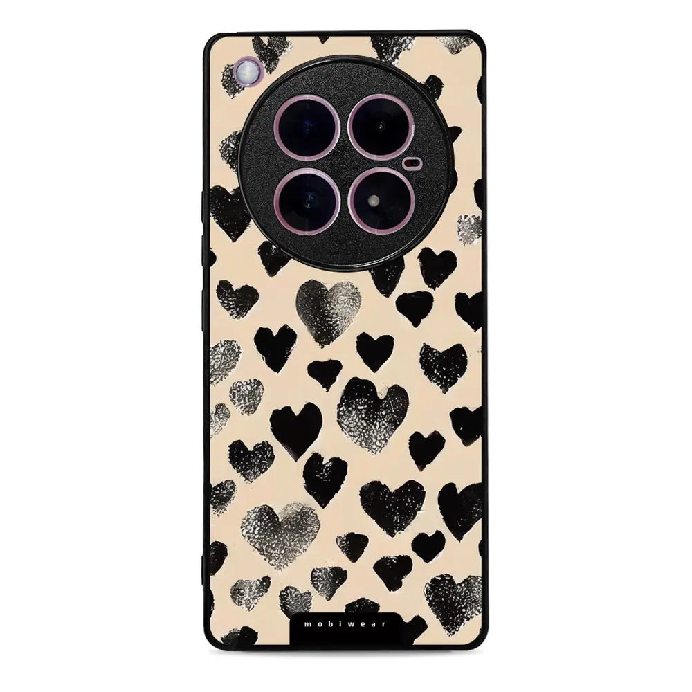 Handyhülle für Infinix Zero 40 5G, Mobiwear Glossy Case, Beige Liebe