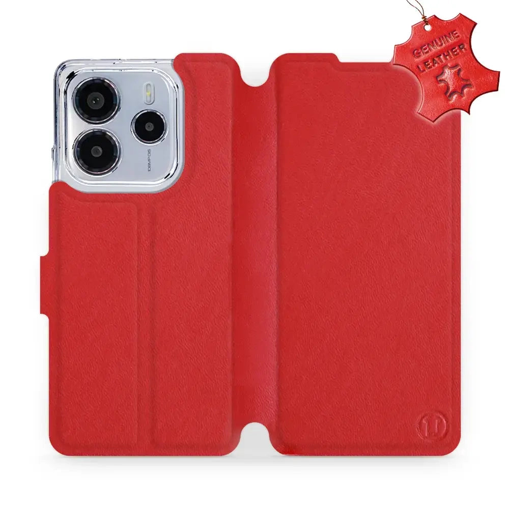 Echtleder Handyhülle für Xiaomi Redmi Note 14 4G, Mobiwear Leather, Ro