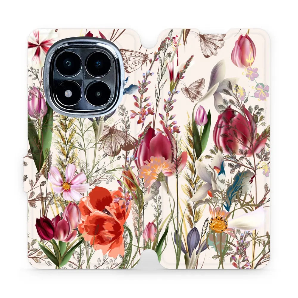 Handyhülle mit klappe für Xiaomi POCO X7, Mobiwear Book, Blumenstrauß