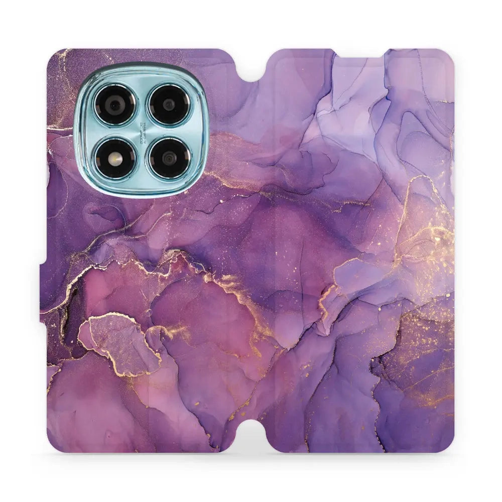 Handyhülle mit klappe für Xiaomi Redmi Note 14 Pro 4G, Mobiwear Book, Violett