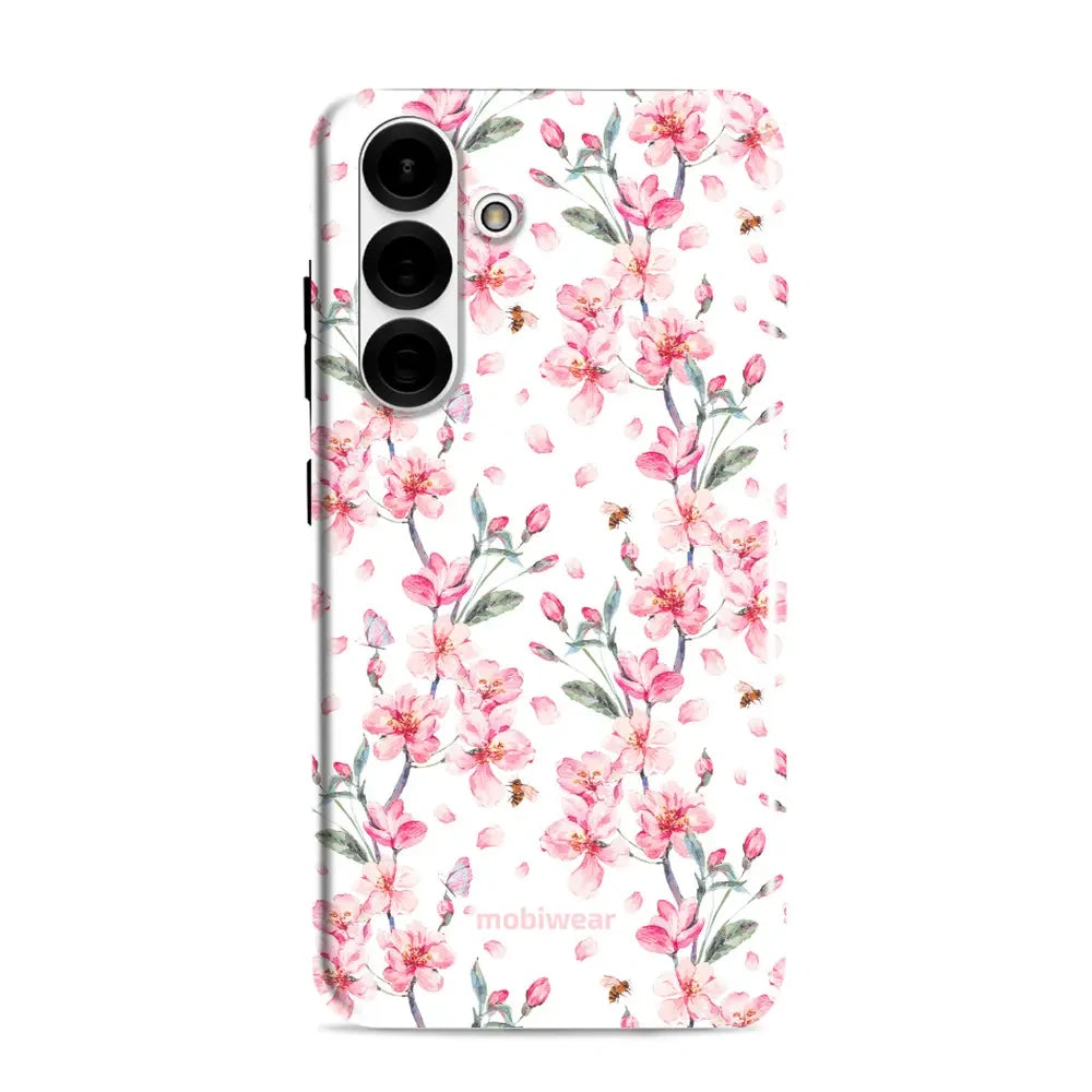 Handyhülle für Galaxy S25 Plus, Mobiwear Elite Pro, Japanischer Blumen