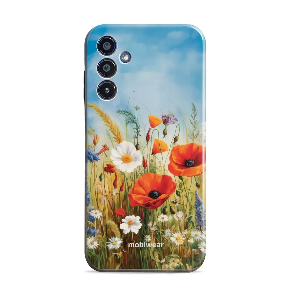 Handyhülle für Galaxy S25 Ultra, Mobiwear Elite Pro, Wiesenblumen
