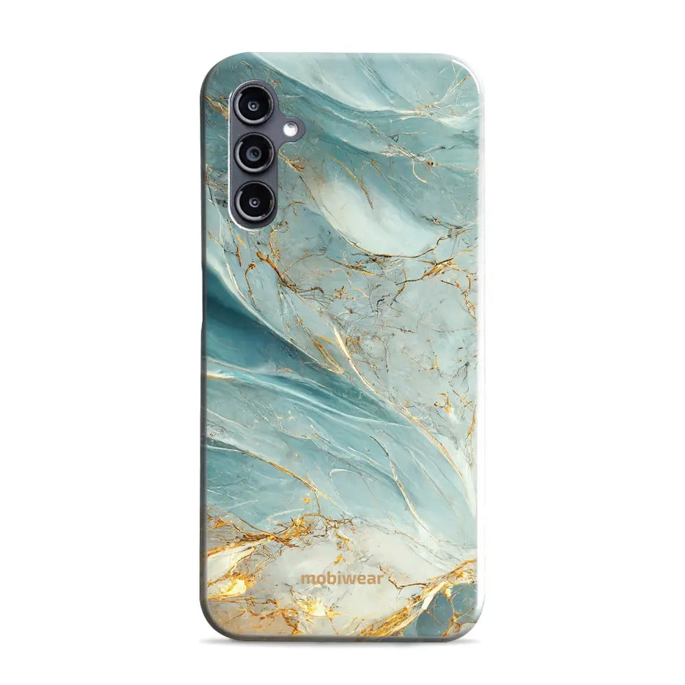 Handyhülle für Galaxy A56 5G, Mobiwear Elite Pro, Adern des Azur