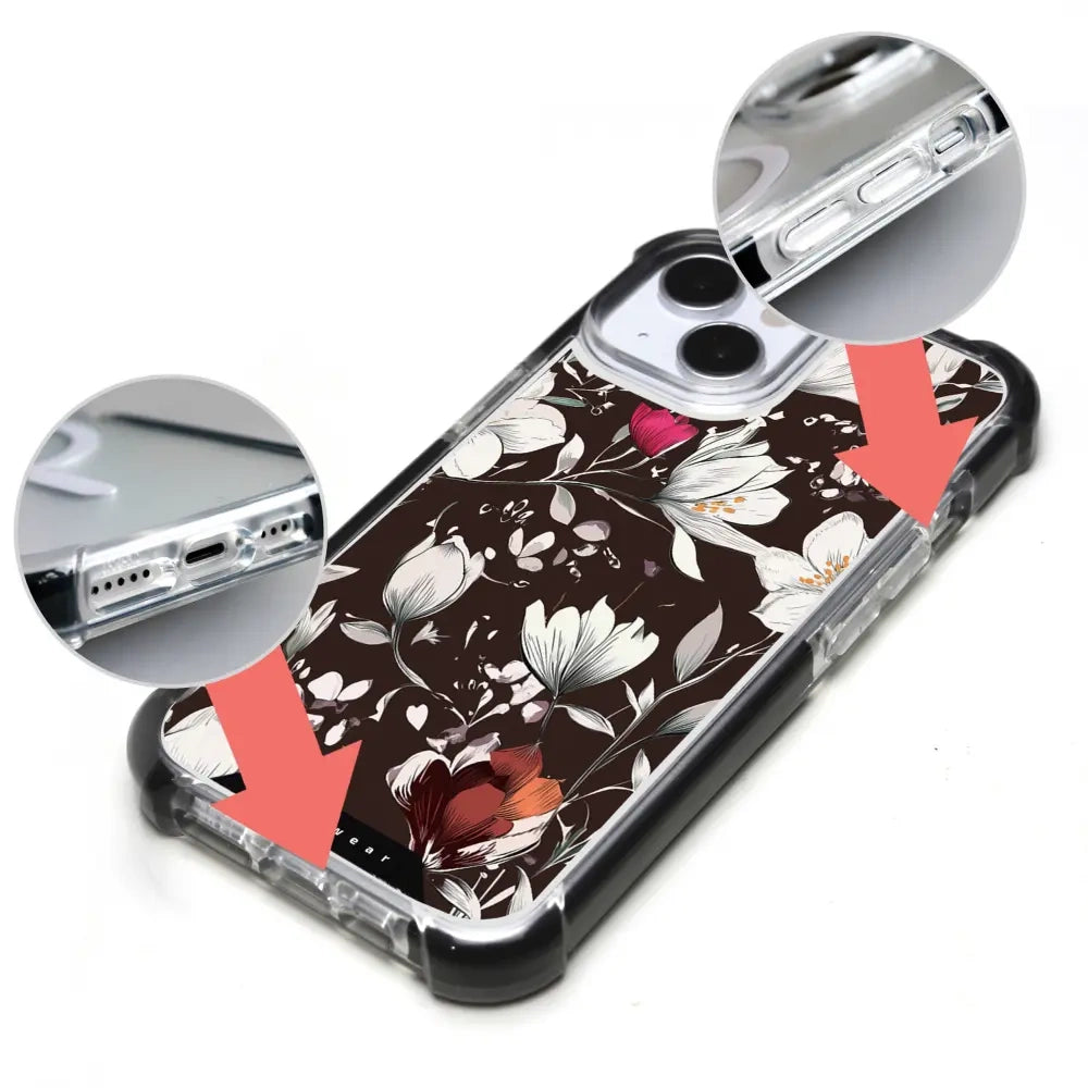 Handyhülle für iPhone 12 Mini mit MagSafe, Mobiwear Elite Bumper, Nachtstrauß