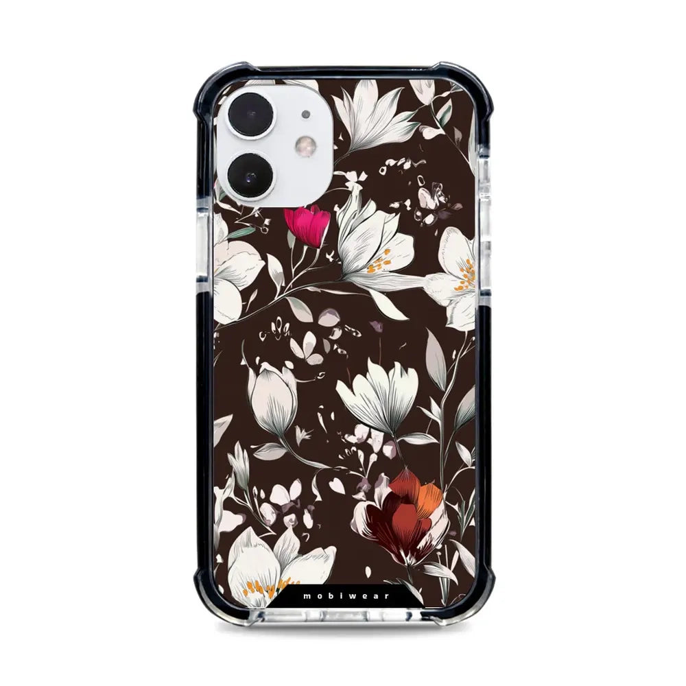 Handyhülle für iPhone 12 Pro mit MagSafe, Mobiwear Elite Bumper, Nachtstrauß