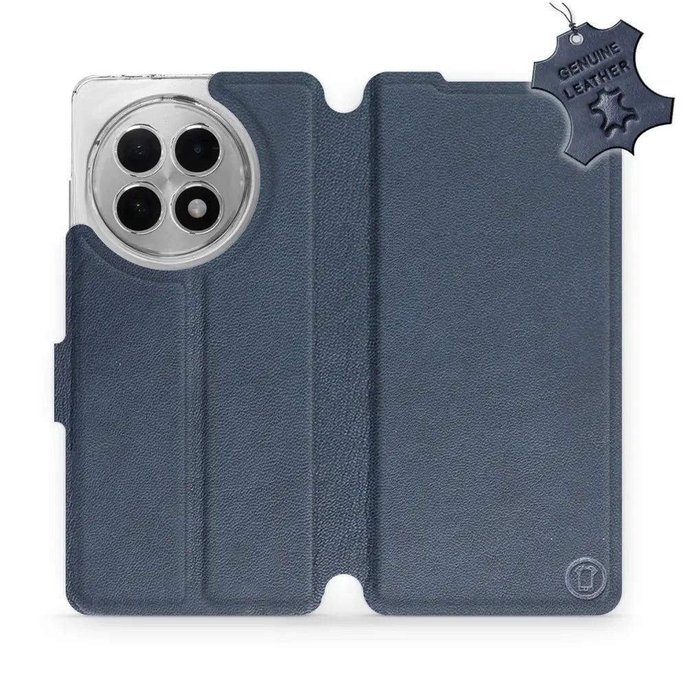 Echtleder Handyhülle für OnePlus 13R, Mobiwear Leather, Dunkelblau