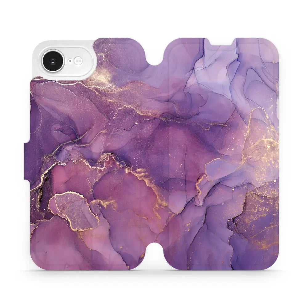 Handyhülle mit klappe für iPhone 17e / 16e, Mobiwear Book, Violett